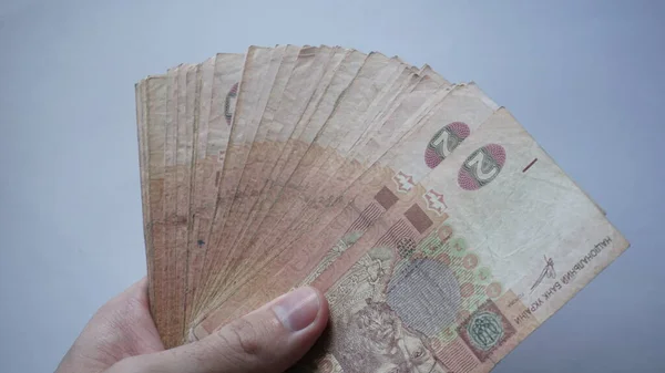 Paper Banknote Two Ukrainian Hryvnias — стокове фото