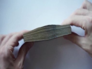 Paper banknotes of one Ukrainian hryvnia