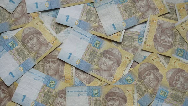 Hel Del Ukrainska Pengar Form Ett Papper Ukrainska Hryvnia — Stockfoto