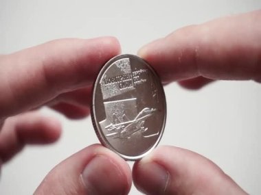 Ukrayna Hava Kuvvetleri onuruna 10 hryvnia değerinde hatıra parası.