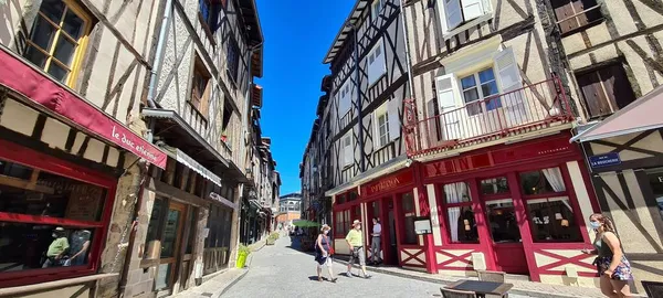 Old Butchery Quarter Limoges Μια Ηλιόλουστη Μέρα Γαλλία — Φωτογραφία Αρχείου