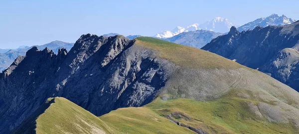 Escénica Alta Unidad Alpina Los Alpes Por Mañana Francia — Foto de Stock