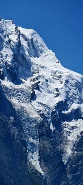 Panorama Montaña Camino Lac Blanc Francia —  Fotos de Stock