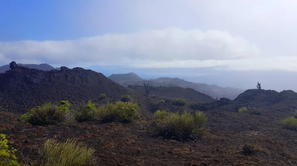 厄瓜多尔加拉帕戈斯群岛Sierra Negra火山五彩斑斓的地貌 — 图库照片