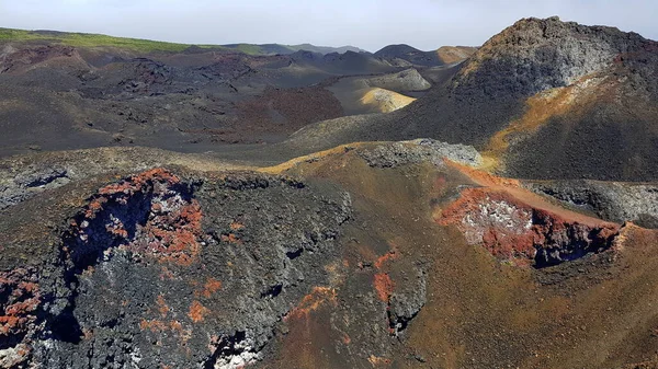 Paysages Colorés Volcan Sierra Negra Îles Galapagos Équateur Images De Stock Libres De Droits