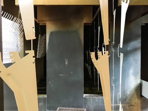 Toz Kaplama Teknolojisi Metal Endüstrisini Koru — Stok fotoğraf