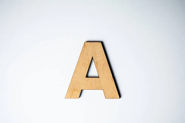 Alphabet Letter White Background — Stock Photo, Image