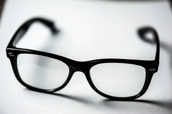 Heldere Bril Concept Witte Achtergrond — Stockfoto