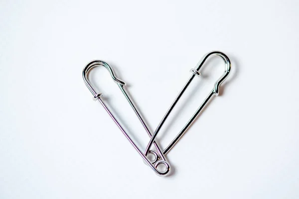 Close Pair Paper Clips — Stock fotografie