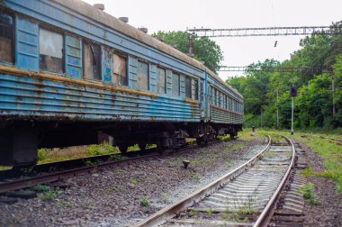 Ormanda demiryolu rayları