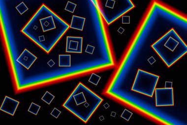 Renkli ışıklarla soyut arkaplan