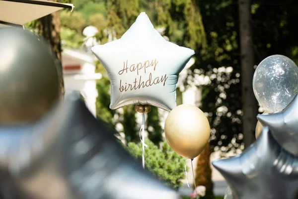 Balloons Decor Celebrating Outdoor — Foto de Stock