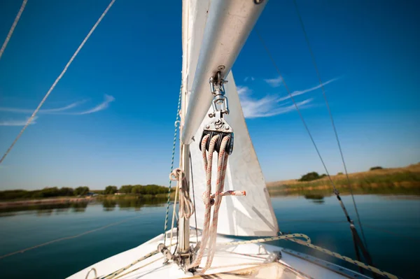 Yacht Details Summer Day — Stock Photo, Image