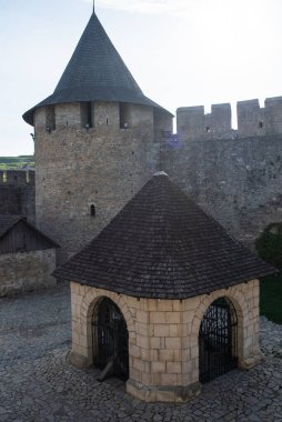 Güzel ortaçağ mimarisinin manzarası