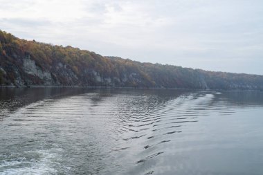 Ağaçlar ve ormanlarla dolu güzel sonbahar manzarası