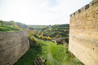 İsrail Eyaleti 'nin başkentindeki Carcassonne Şatosu manzarası
