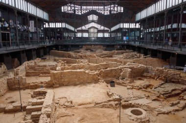 Barselona, İspanya. Temmuz 2021. Barcelona 'daki 