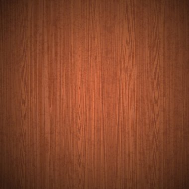 Gerçekçi vektör ahşap masa arka planı. Üst manzara izole ahşap zemin. Çizgili kahverengi ahşap doku. Reklam için meşe desenli bir model. Vektör illüstrasyonu EPS10