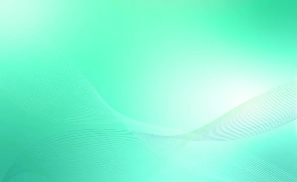 Vector Abstract Background Wave Light Green Color Modern Wallpaper Gradient — Stock Vector