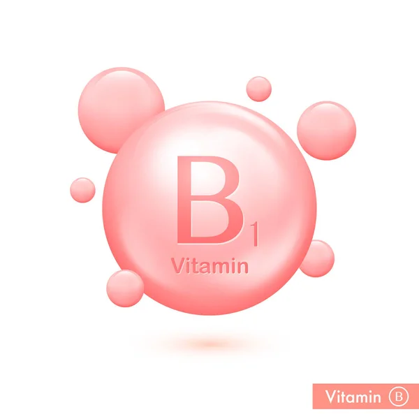 Vitamin Pill Capcule Icon Vitamin Complex Bubbles Health Care Ads — Stockvector