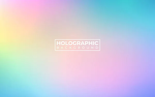 Colorful Holographic Gradient Vector Abstract Background Summer Spring Soft Blurred — Stock vektor