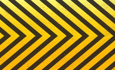 Black and yellow diagonal striped lines. Blank vector warning background. Hazard caution tape. Space for attention text, danger sign