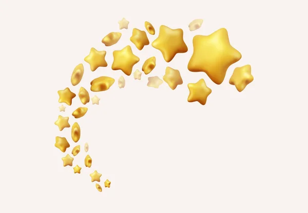 Conjunto de estrellas de oro . — Archivo Imágenes Vectoriales