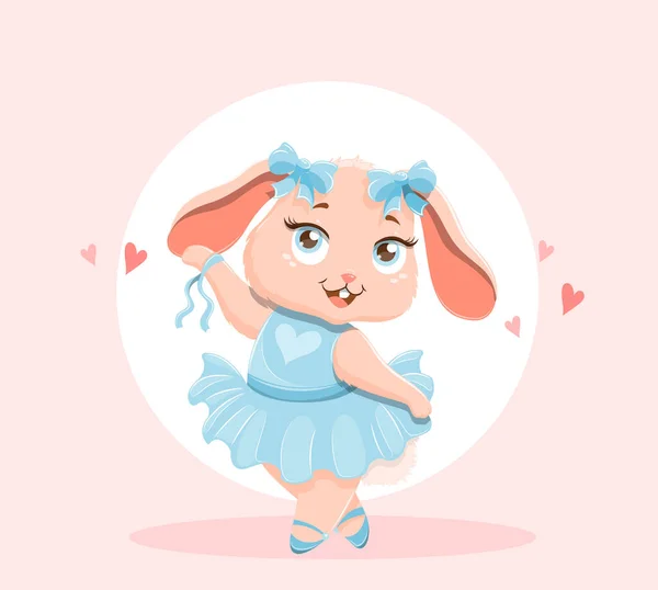 Cute cartoon baby bunny — Stock Vector