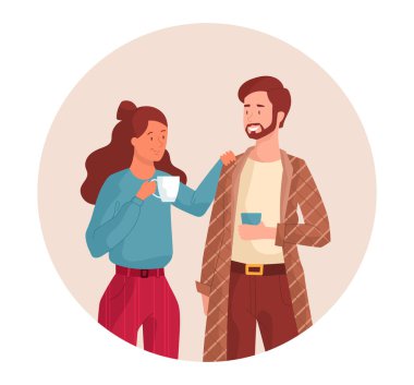 Sıcak bir içecek konsepti