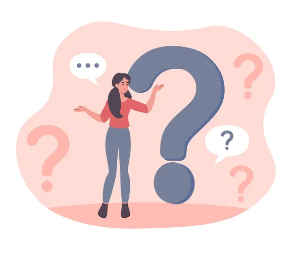 Ask question concept — Stock Vector