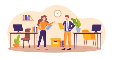 Genç Ofis çalışanları