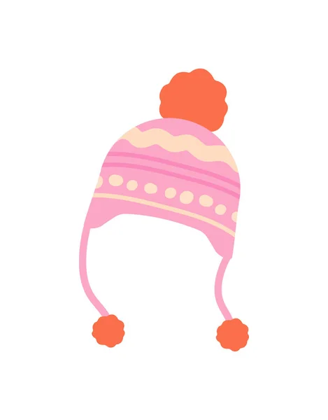 Pink hat for girls — стоковый вектор