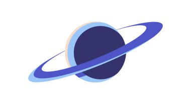 Blue planet with hoop