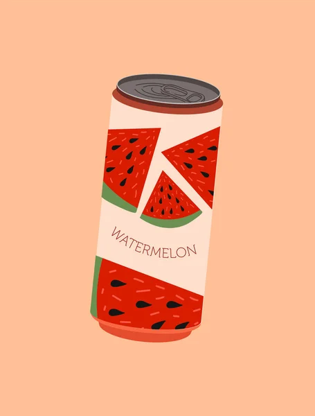 Fruit watermelon soda — Stock vektor