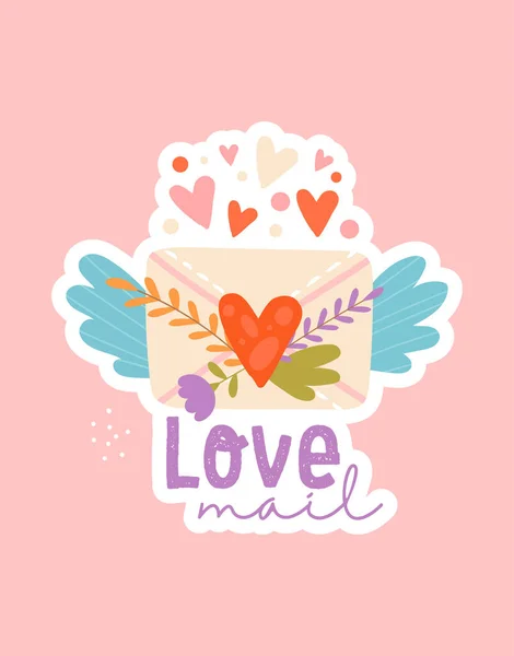 Happy valentine dag concept — Stockvector