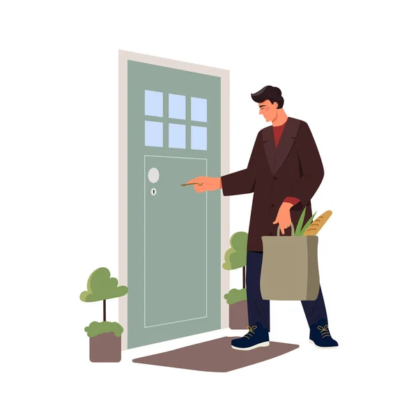 People leave home — Stock Vector