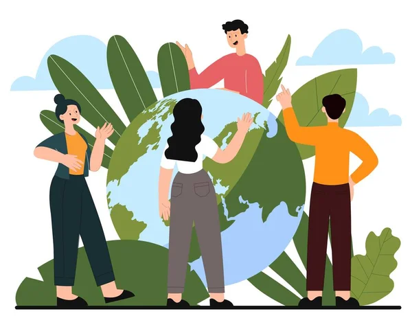 Personne respectueuse de l'environnement — Image vectorielle