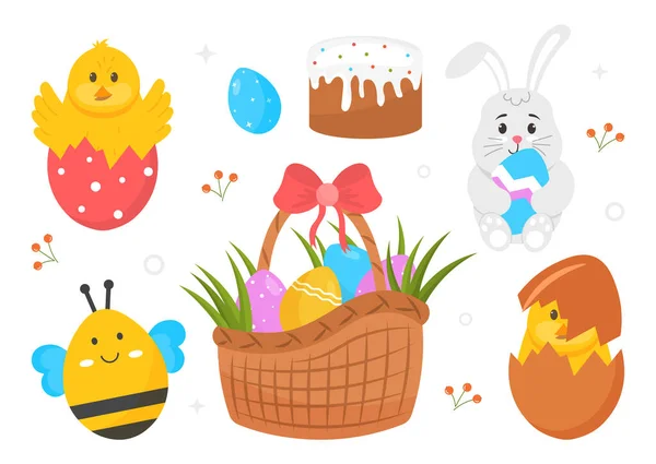 Set of Easter — Stock Vector