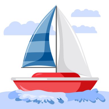 su üstünde yelkenli