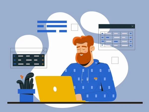 Dizüstü bilgisayar ile programcı