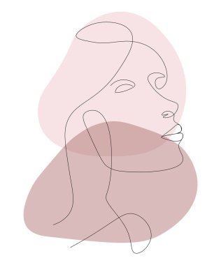 Soyut minimalist yüz