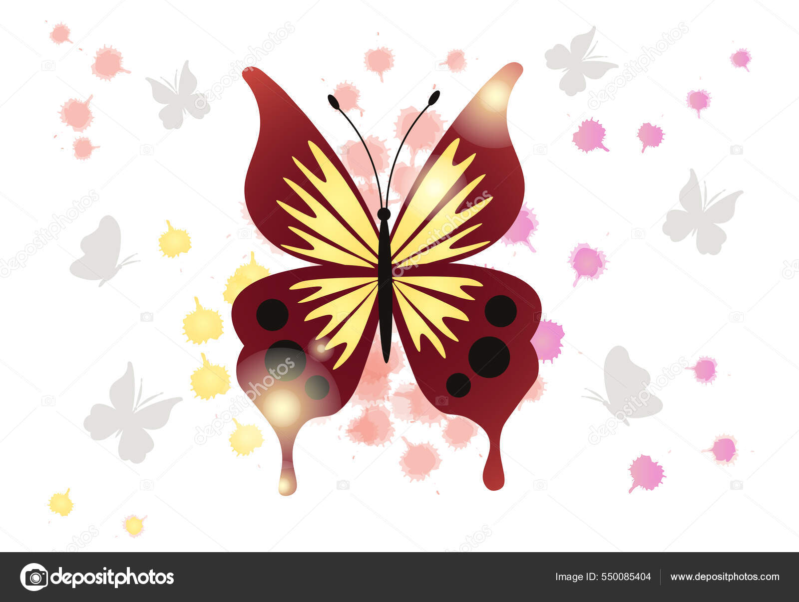 Borboleta bonita grande Vetor de ©edgecreative01@gmail.com 550085404, image size:1600x1207