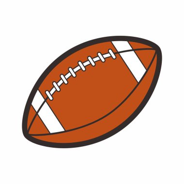 Ragbi topu. Vektör resmi