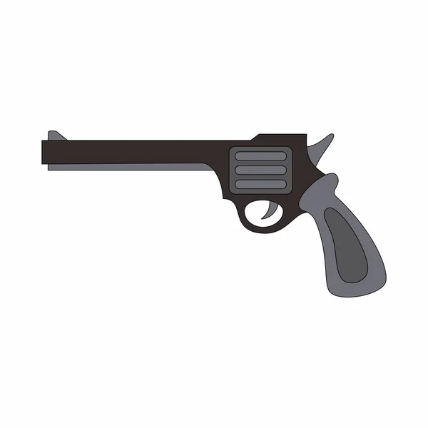 Пистолет Револьвер Иллюстрация Векторное Изображение — стоковый вектор
