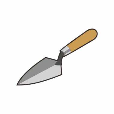 Duvarcı malası çizimi. Vektör resmi