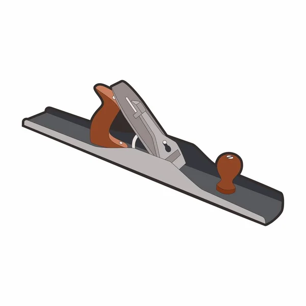Carpenter Illustration Wood Worker Tool Vector Image — Stock vektor