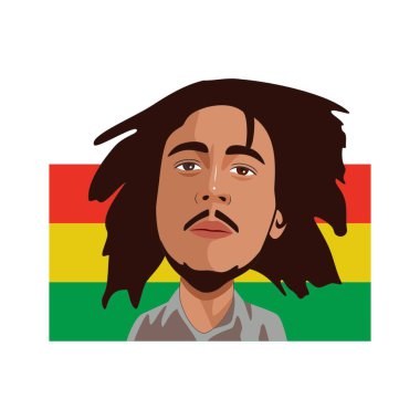 Bob marley. Vektör resmi