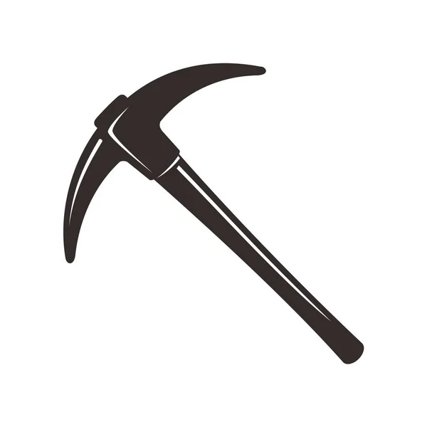 Design Ícone Pickaxe Isolado Imagem Vetorial —  Vetores de Stock