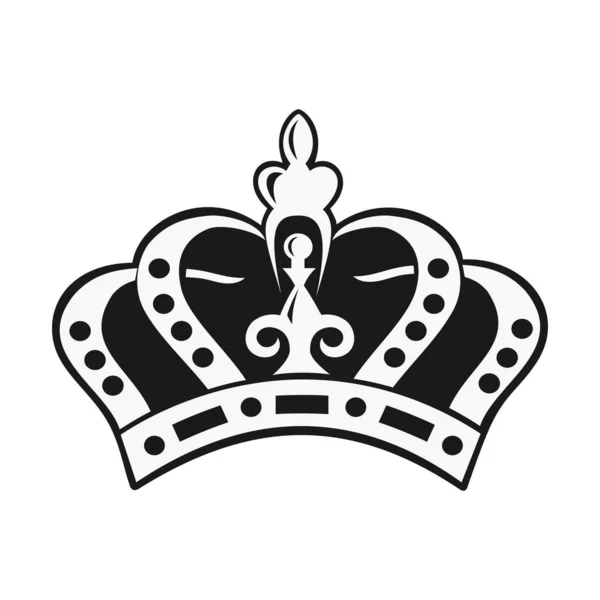 Crown King Queen Vector Image — Stock vektor