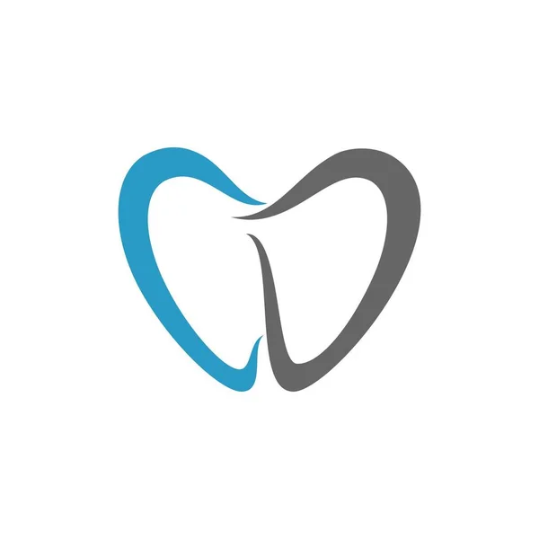 Dental Care Letter Logo Vector Image — Stok Vektör